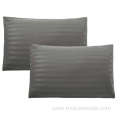 Custom 100% Polyester Microfiber stripe Satin Pillowcase